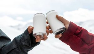 hands holding private label cold brew