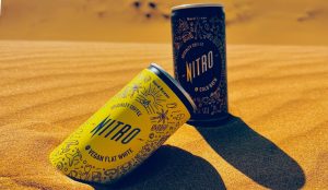 Nitro canned cold brew coffee from Hardtank