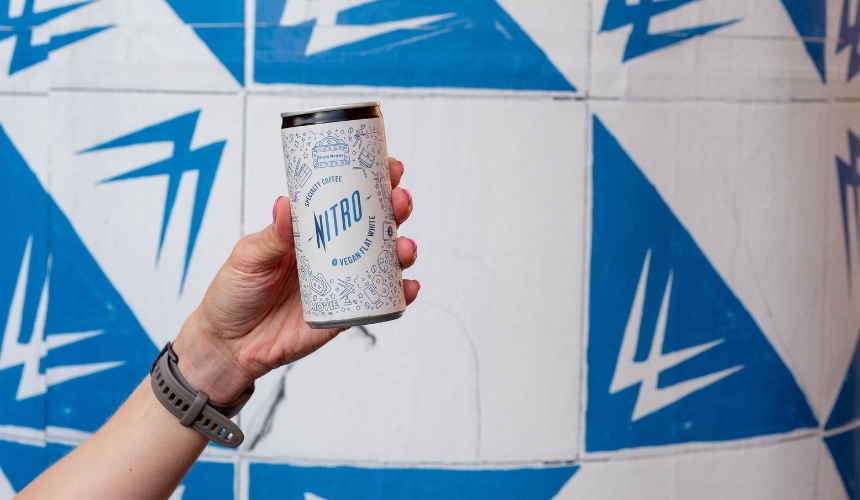 RTD coffee in 2025: Top trends, challenges, and what consumers really want 3 One of Hardtank's RTD coffee cans.