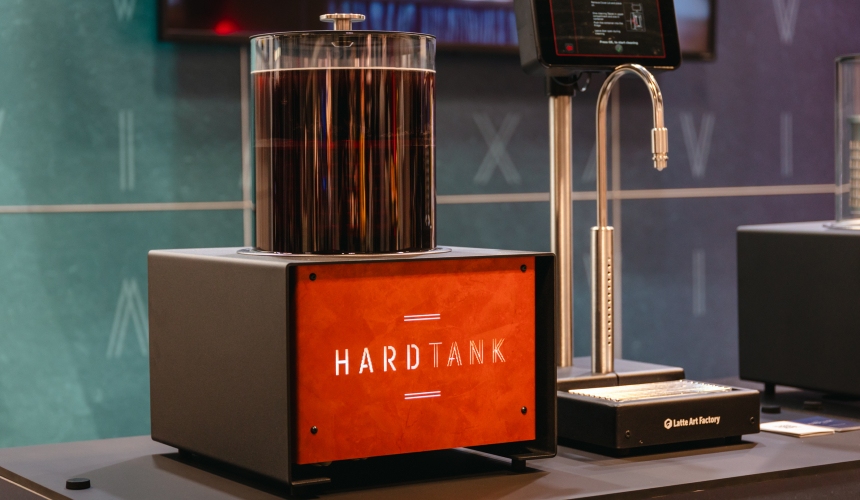 A Baby Hardtank machine as used by Black Mountain Cold Brew.
