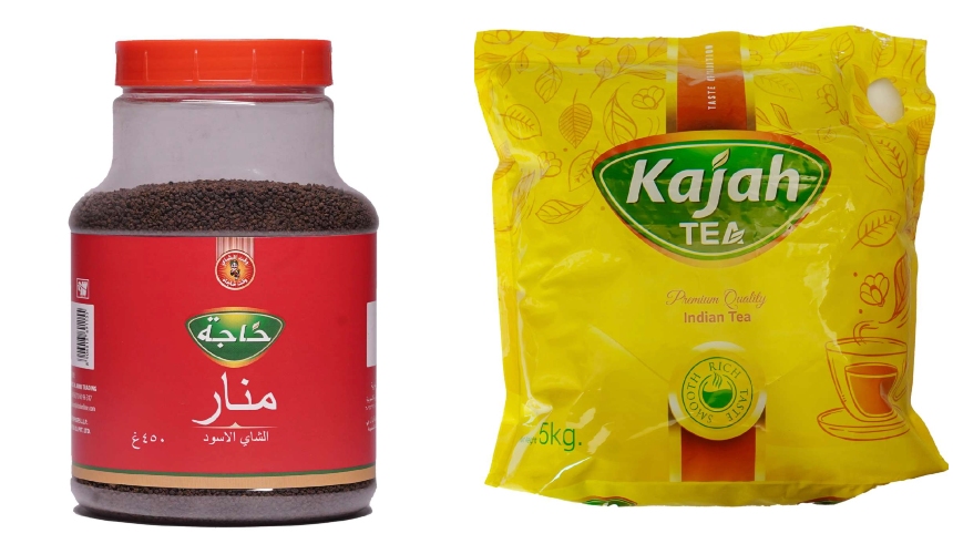 Two private label tea products from Kajah Tea.