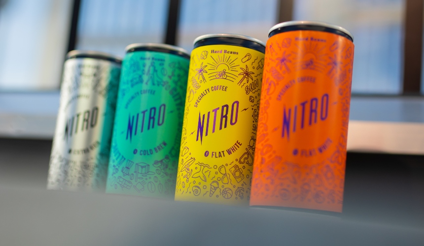 How to start RTD functional drink development (with a private label partner) 2 A range of RTD cans of different coliurs, made through functional drink development.