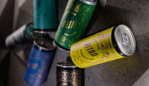 RTD coffee can packaging from Hardtank.