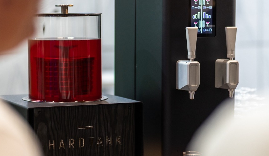 Cold brew next to a nitro dispenser, one of the biggest Gen Z coffee trends.