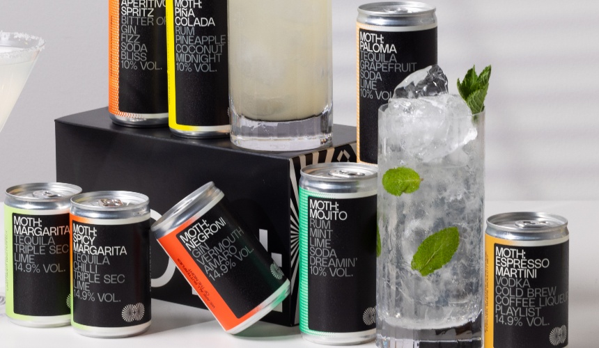 RTD beverages from MOTH Drinks.
