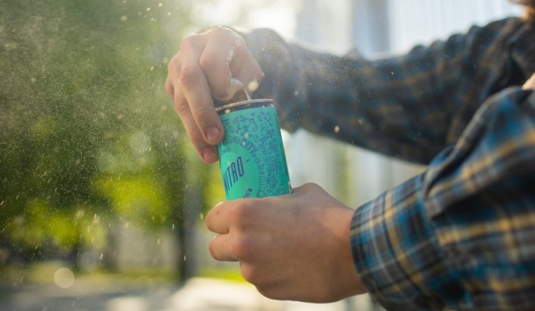 One of Hardtank's clean energy drinks with L theanine.