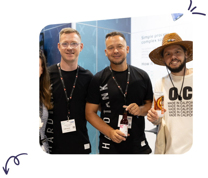 Equipment Distributors 1 Working with Hardtank on cold brew drinks, with arrows