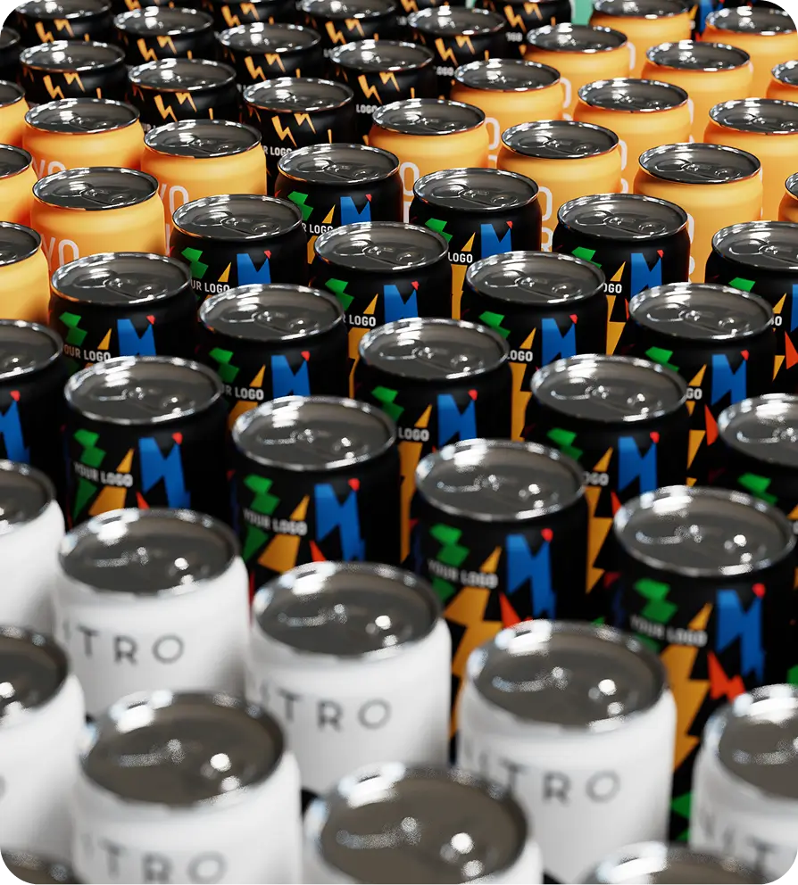 Custom Formula 10 Custom formula cans with Hardtank