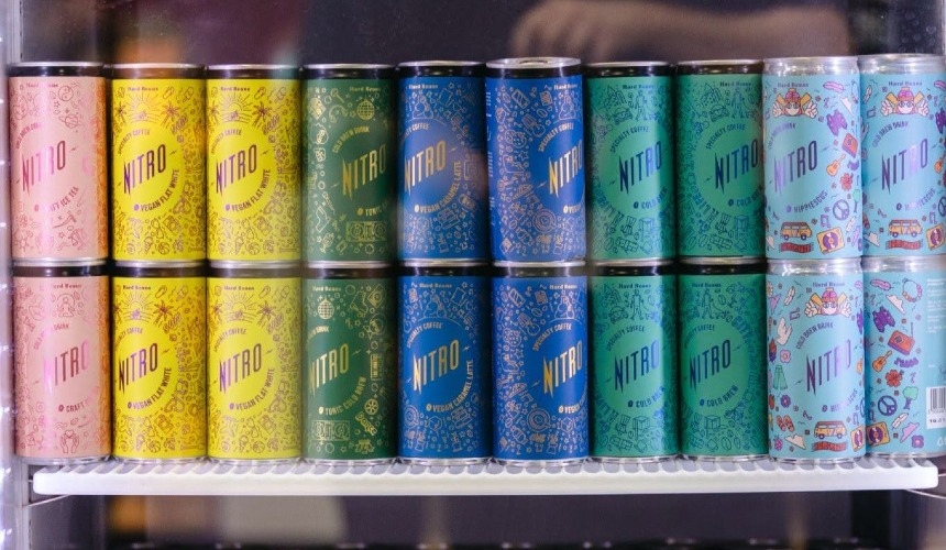 Why matcha RTD products are so popular – and how the landscape is changing 2 A row of RTD cans include matcha RTD drinks.