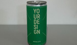 An RTD can containing a matcha latte in an article about the matcha latte caffeine content.