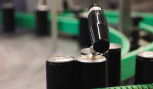 The canning line at Hardtank's RTD production facility.