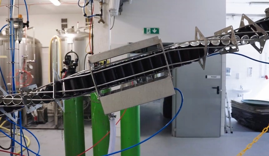 The canning line at Hardtank's RTD production facility.
