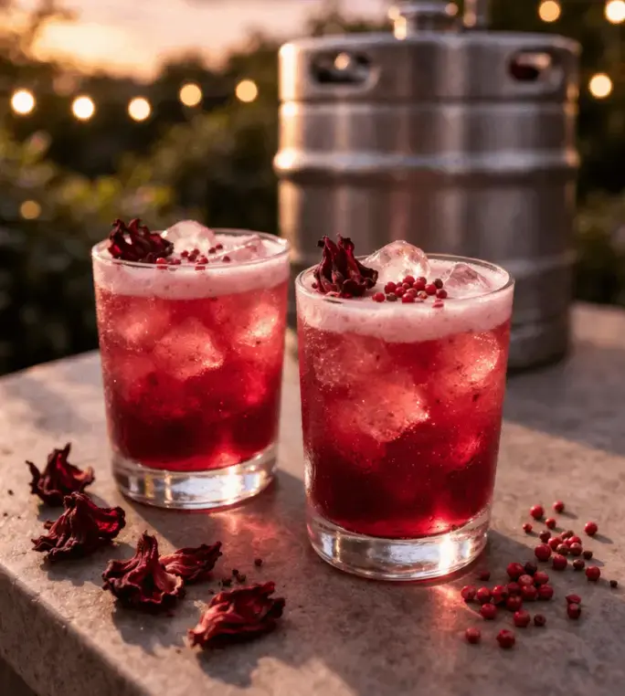 Hibiscus & Pink Pepper (Keg Cocktail)