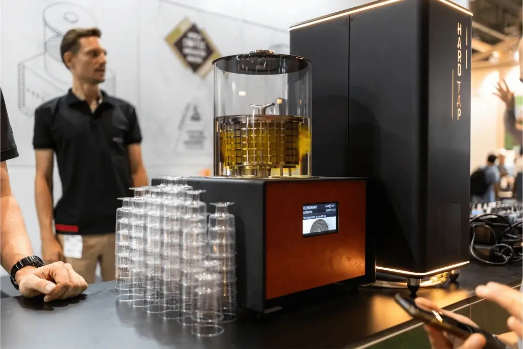 Professional barista making cold brew